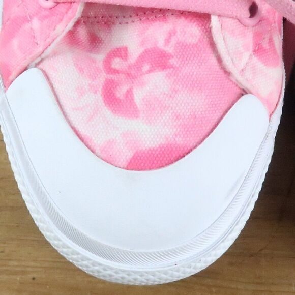 ADIDAS BRAVADA PINK HAWAIIAN FLORAL HIGH TOP PLATFORM CANVAS SNEAKERS SIZE 9.5 - Picture 10 of 11